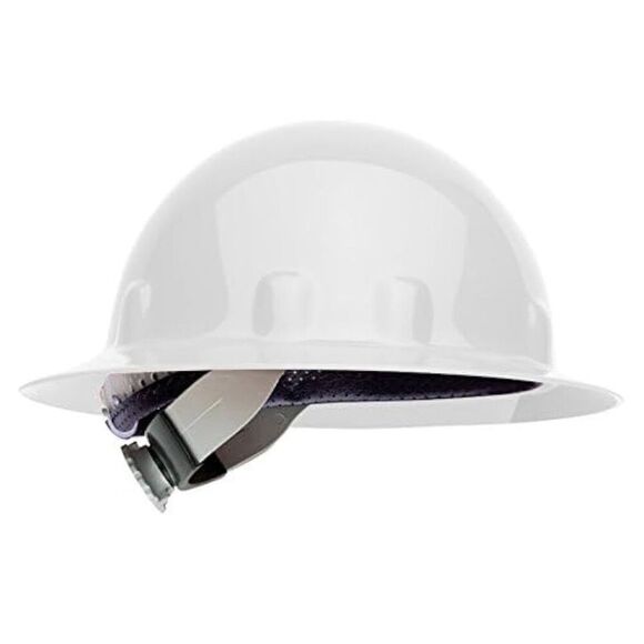 Fibre Metal by Honeywell E1 Super Eight Full Brim Swing Strap Hard Hat White NEW - Picture 1 of 8